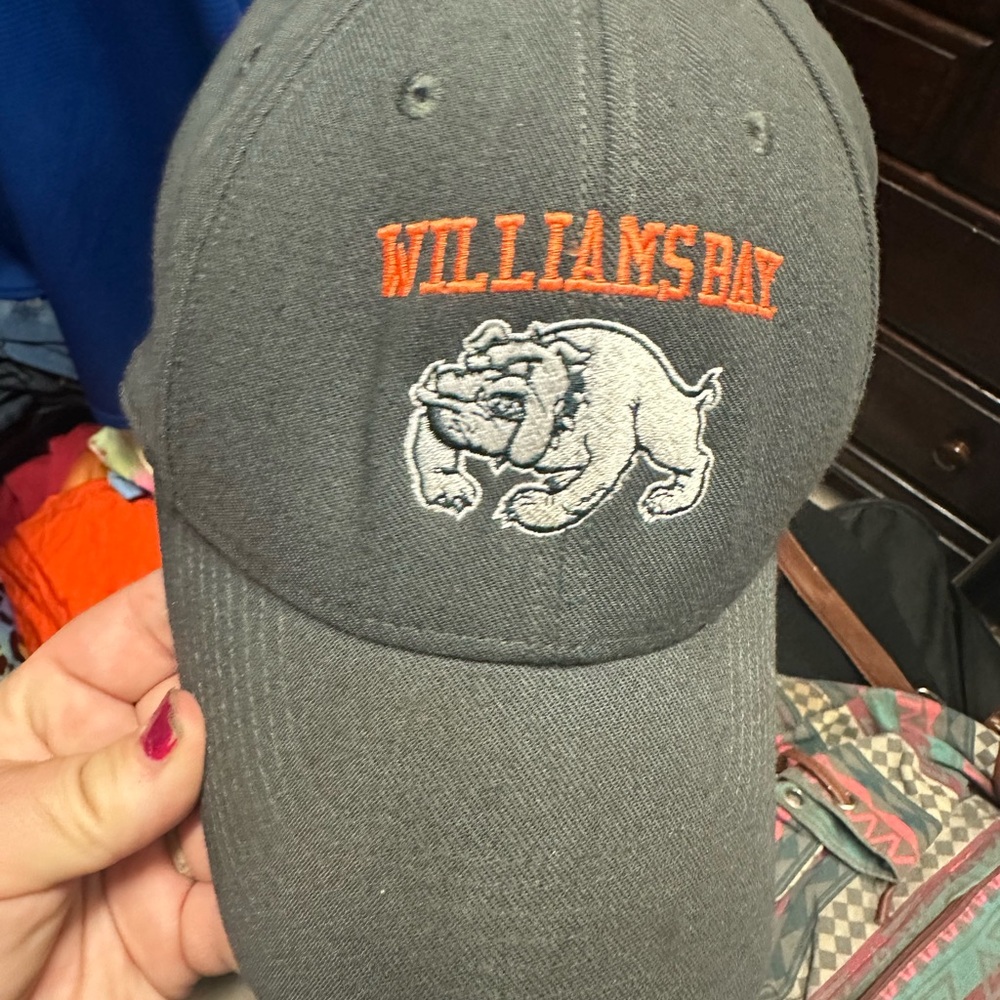 Nike‎ Gray Hat with Orange and White Embroidery